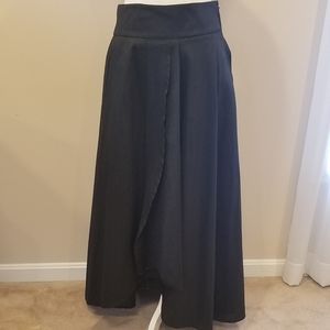 NWOT eShakti High-low black skirt, M